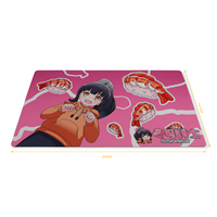 Anpassbares Neopren-Tastatur-und Mauspad-Logo und bunte rutsch feste XLX-Spiel matten im Cartoon-Stil