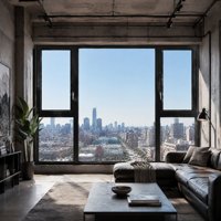 Fenêtre à battant en aluminium à rupture de pont thermique moderne, profil mural de 2,0 mm pour maison, villa, appartement, hôtel et construction commerciale