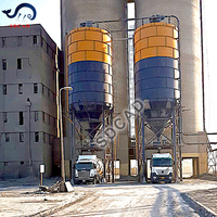 2 Ensembles de Systèmes de Stockage de Ciment en Silo de 1000 Tonnes et de Chargement de Camions en Vrac avec Ligne d'Ensachage