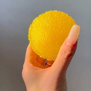 CHENXI Kawaii Juguete Antiestrés de Goma con Forma de Caramelo de Goma de 3 Colores, Bola de Azúcar, Juguete Divertido de Rebote Lento Clásico - Product Image 1