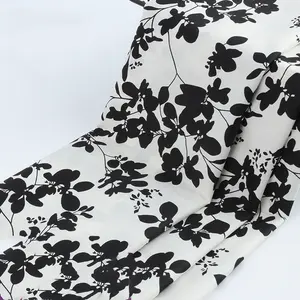Tissu en popeline de coton imprimé réactif, robe et chemise d'automne et d'hiver