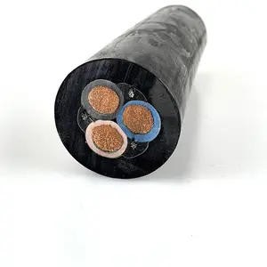 High Quality Flexible Reinforced 4 core Stranded Copper Conductor Reeling Cable for Mine Wires