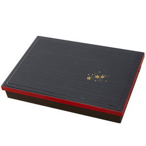 Lonchera Japonesa Estilo Bento, 6 Compartimentos, Rectangular Negra, Hermética, de Grado Alimenticio, Contenedor para Sushi - Product Image 5