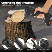 Mini Motosierra Inalámbrica de 6 Pulgadas con Batería de Litio de 21V, Grado Industrial y para Bricolaje, con Soporte Personalizado OEM, OBM y ODM