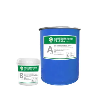 Hai phần cấu trúc trắng polydimethylsiloxane Sealant lỏng 9 tháng khả thi nhôm tấm kính keo cho xây dựng đóng gói - Product Image 1