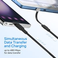 Câble Usb Type C à angle droit 3A charge rapide transfert de données haute vitesse chargeur de téléphone à port en forme de C plat à 90 degrés