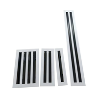 Grilles de climatisation CVC de diffuseur de fente linéaire en aluminium de plafond de climatisation de taille personnalisée