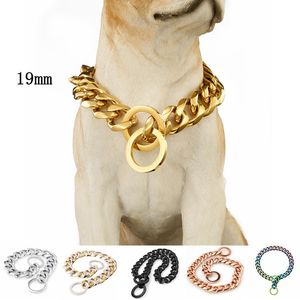 고품질 대형견 훈련용 체인 스테인리스 스틸 애완견 목줄 골든 도그 목줄 - Product Image 6