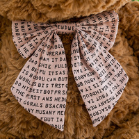 Ours en peluche direct usine, grande taille, fourrure bouclée, nœud papillon, en coton PP, anti-stress, décoration canapé et chambre, Saint-Valentin