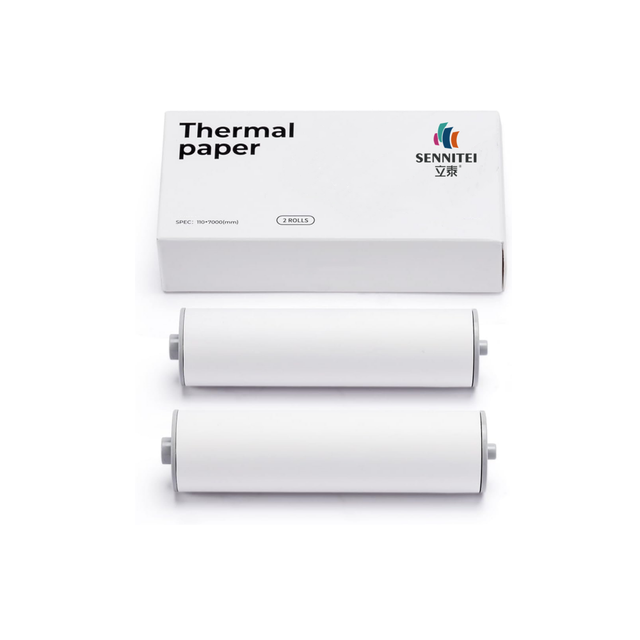 US 110mm BPA-Free Quick-Dry Thermal Paper Roll Mini Printer Thicker Brighter Clearer Print Quality Long Image Life