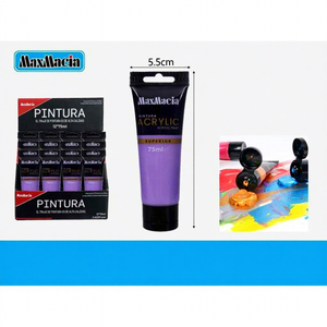 สีอะคริลิคเมทัลลิกสีม่วง Peiyong 75 มล. แบบหลอด ใช้ได้หลากหลายสำหรับงานศิลปะและงานฝีมือบนกระจก ผ้าใบ และกระดาษ - Product Image 1