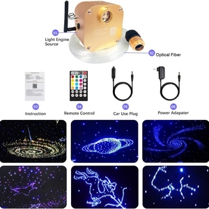 JINXIN 16W Twinkle RGBW LED fibre optique étoile <span class=keywords><strong>plafonnier</strong></span> Starlight tête d'affiche kit pour <span class=keywords><strong>voiture</strong></span>/Home cinéma - Product Image 3