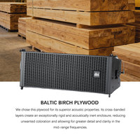 Système de sonorisation portable passif DBK Dual 8 pouces Line Array 1200W de puissance de pointe pour événements religieux