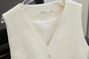 EHK0110 Chaleco de Primavera y Otoño para Mujer, Cárdigan Coreano, Chaqueta Informal <span class=keywords><strong>sin</strong></span> Mangas de Color Sólido - Product Image 6