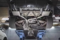 Système de tuyauterie de silencieux d'échappement à soupape CGW pour Audi RS7 C7 4.0T 2013-2020 Embouts en fibre de carbone
