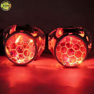 Meilleures ventes : Nouveau Bi-Xénon Visteon 2,5 et 3 pouces avec film bleu et structure nid d'abeille pour lentille de projecteur HID H4 H7, accessoires de <span class=keywords><strong>voiture</strong></span> pour la conversion - Product Image 3