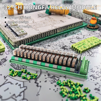 Module de relais miniature Huaqingjun 32 canaux Hongfa 1NO 1NC 16A DC24V SPDT, relais électromagnétiques, emballage scellé, modèle pour machine