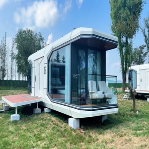 D7 kapsul ruang angkasa Modern struktur baja portabel kapsul ruang angkasa ramah lingkungan rumah bergerak kapsul ruang pintar rumah prefabrikasi - Product Image 5