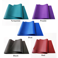 Tapis de yoga antidérapant en TPE Ecoofit, durable, noir, turquoise, rouge, violet, pour exercices, gym, entraînement, fitness, club, studio, pilates