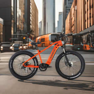 Vélo électrique hybride à gros pneus de 26 pouces, moyeu sans balais Bafang de 500W, <span class=keywords><strong>batterie</strong></span> au lithium de 48V, frein à disque E-MTB, alliage d'aluminium, lithium de 48V - Product Image 2