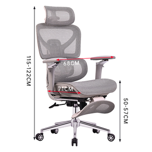 Muestra Gratis, Silla de <span class=keywords><strong>Oficina</strong></span> Ergonómica Giratoria de Malla, Económica, de Alibaba, con Reposabrazos Ajustables - Product Image 6