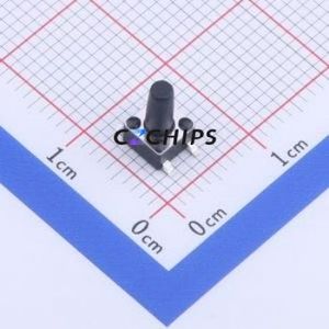 GT-TC074A-H080-L1 Tactile Switch SMD-4P,4.5x4.5mm Switch Single Pole Single Throw Round Button 1.6N Vertical Mount - Product Image 1