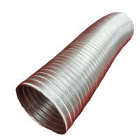 Conduit flexible semi-rigide en aluminium de 150 mm de haute qualité, personnalisé, pour la climatisation industrielle et les gymnases, vente directe