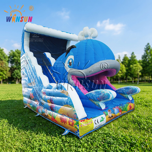 Tobogán Inflable WINSUN con Diseño de Ballena, PVC Impermeable, Grado Comercial, Equipo de Juegos para Fiestas Infantiles en Oferta - Product Image 1