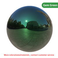 Globe Miroir Art Déco Moderne de Luxe Personnalisable en Acier Inoxydable Poli Argenté Lisse Réfléchissant pour Jardin