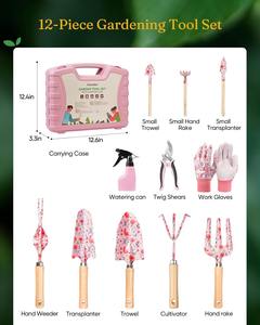 Custom Womens Gardening <b>Tools</b> Gift <b>Set</b> Rust Proof Heavy-Duty <b>Garden</b> <b>Tools</b> with Durable Carrying Case Fashionable Gardening Gift - Product Image 2