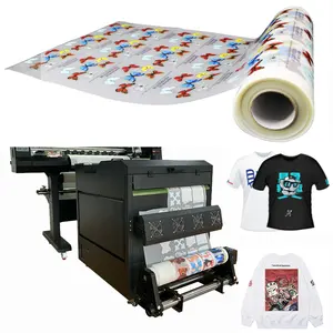 Wholesale New Design Ink DTF Printable Holographic Vinyl Heat Transfer Printing Uv Dtf Transfer Film Roll