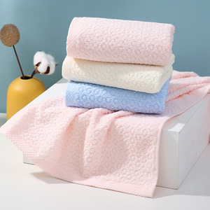 Toalla facial de algodón puro, 33x70 cm, tejido jacquard, suave y absorbente, toalla unisex para baño y rostro, para uso doméstico - Product Image 2