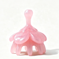 Outil de Gua Sha en Quartz Rose Naturel, Pierre de Massage Facial en Forme de Cœur pour Soins de la Peau