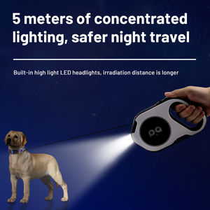 Guinzaglio a LED retrattile per cani con ricarica di tipo C - Product Image 4