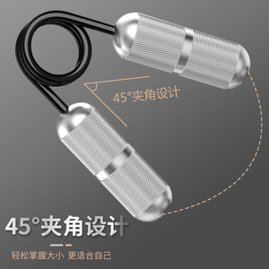 Aluminum Alloy <b>Hand</b> Grips Spring Steel Anti Slip Pattern Fitness Equipment For Men And Women - Product Image 2