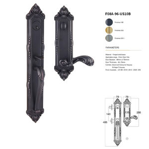 Manija de seguridad de palanca para puerta de dormitorio, cerradura de manija de puerta interior de madera maciza, venta al por mayor - Product Image 1