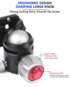 Máy Ảnh DSLR Xoay 360 Độ Chân Máy Đầu Bóng + Tấm Phát Hành Nhanh Photo Video Studio - Product Image 4