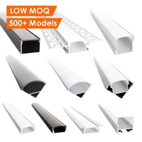 Cloison sèche encastrée plâtre Aluminium profilé LED lumière encastrée LED canal en Aluminium