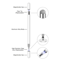 Stylets passifs universels promotionnels de tablette d'écran tactile pour des ordinateurs portables d'Apple/iPhone/iPad