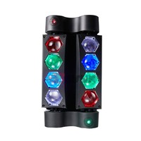 Nouvelles mini-lampes araignées améliorées de 30 W, faisceau laser à grande lentille, lumière LED RGB, contrôle DMX512, taille personnalisée, événement, fête, mariage