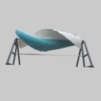 Éolienne à axe vertical en spirale de 3 kW 48 V, générateur triphasé à aimants permanents, protection IP54