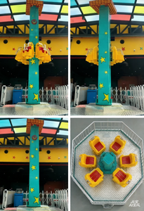 Nouvelle Tour de chute libre miniature attrayante pour enfants, 7m de haut, personnalisable en usine, pour parcs d'attractions, à vendre - Product Image 5