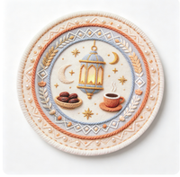 Assiette de Présentation en Plastique à Motif Imprimé Vintage pour la Décoration de Table à Domicile, Non Alimentaire, Vente en Gros