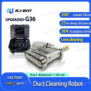 เครื่องมือ<span class=keywords><strong>ท</strong></span>ำความสะอาด<span class=keywords><strong>ท</strong></span>่อระบายน้ำมันในครัวอุตสาหกรรมคุณภาพสูง RJ-Bot G36 รุ่นใหม่ หุ่นยนต์<span class=keywords><strong>ท</strong></span>ำความสะอาดปล่องไฟแบบหมุน <span class=keywords><strong>ท</strong></span>ำจากสแตนเลส กันน้ำระดับ IP65 - Product Image 2