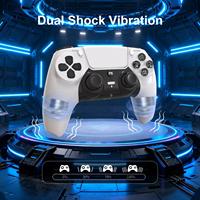 Controlador de juego inalámbrico GAMINJA P50A, mando BT con vibración de doble choque, giroscopio de 6 ejes, conector Turbo de 3,5mm para controlador inalámbrico PS5