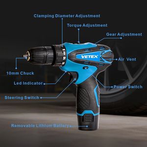 Perceuse à percussion <span class=keywords><strong>sans</strong></span> fil à moteur <span class=keywords><strong>sans</strong></span> balais à vitesse variable avec 12V 200W 30Nm de couple, 18+1 réglages de couple, OEM, pour bricolage et construction - Product Image 4