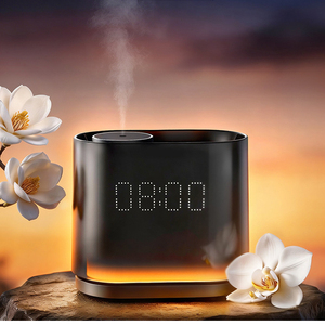 Diffuseur d'huiles essentielles intelligent électrique sans eau, nébulisateur de parfum, de type horloge, personnalisable, pour table, vente en gros, pour la maison - Product Image 2