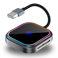 Adaptateur CarPlay sans fil K521 Carplay ou Android auto AI Box Rhythmic rgb light Android Car Play Smart Streaming Box