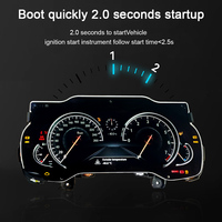 Dasbor pemutar Multimedia Panel instrumen LCD pengukur kecepatan untuk BMW 3 5 7 Series G30 G32 G11 X3 G01 X4 G02 2017-2019