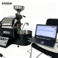 Petite machine à torréfier le café 500g 600g 800g 10kg 50kg en acier inoxydable, torréfacteur automatique à air chaud pour usage domestique et commercial